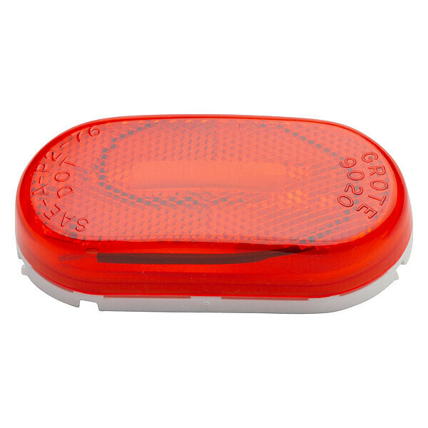 Grote Marker Lamp, Oval With Reflector, Red 46712