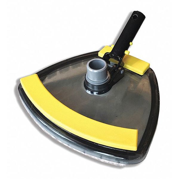Jed Pool Tools Pool Vacuum, Plastic, Black/Yllw, 11-7/8" L 30-179-B