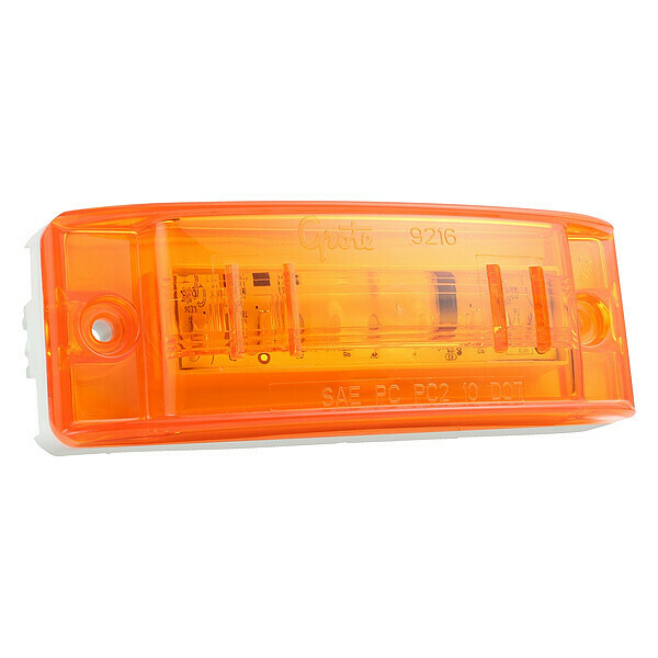 Grote Clearance/Marker Lamp, Optic Lens, LED, Ylw 47163