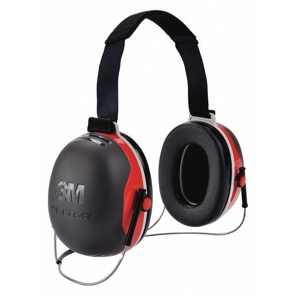 3M Behind-the-Neck Ear Muffs, 28 dB, Peltor X3, Black X3B