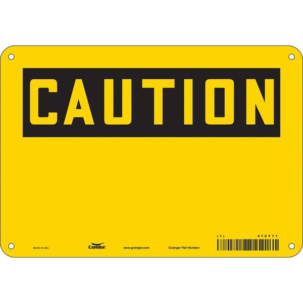 Condor Safety Sign, 10" Wx7" H, 0.055" Thickness 478Y71