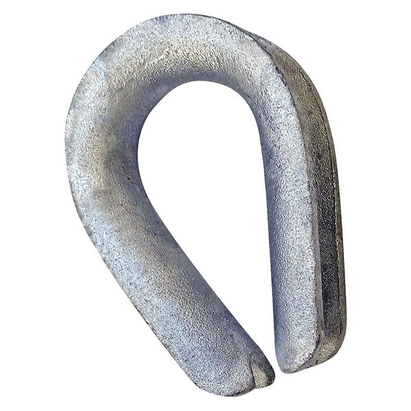 Crosby Heavy Wire Rope Thimble, 3/8 in., Steel 1037675