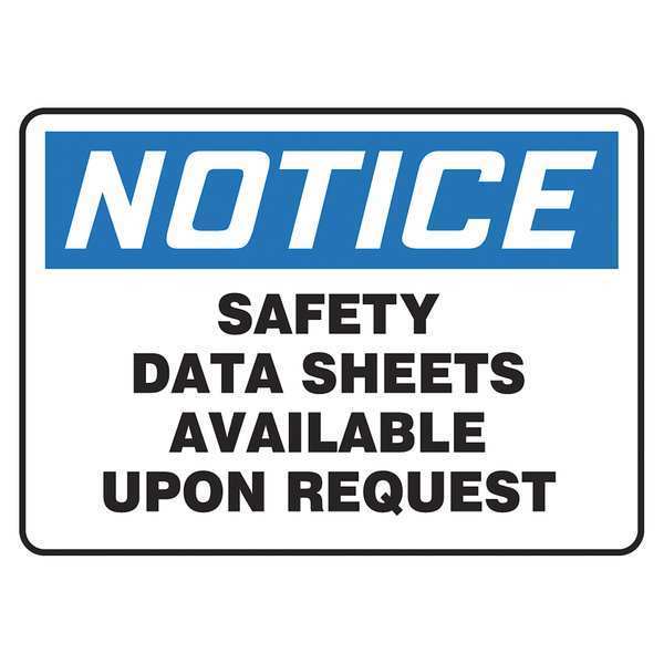 Accuform Safety Sign, 14"W, COrner Holes, Aluminum MCHM801VA