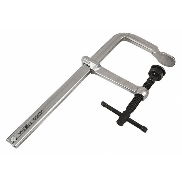 Wilton 12 in Bar Clamp, Drop Forged Steel Handle and 5 1/2 in Throat Depth GSM30