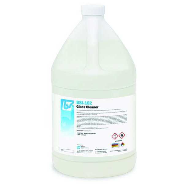 Best Sanitizers Glass Cleaner, 1 gal., Mild, Bottle, 4 PK BSI1021