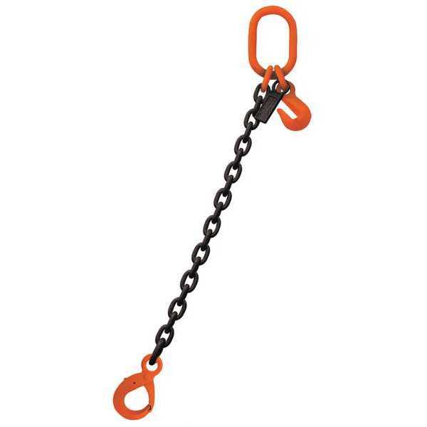 Stren-Flex Chain Sling, Black/Red, 12 ft L, Adj. Link SF1612G10SOLA