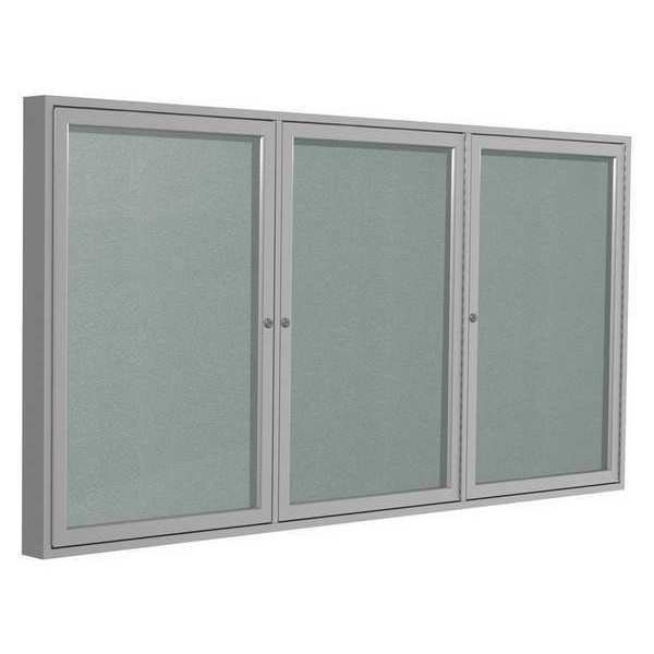 Ghent Message Center 48"H x 96"W, Silver PA34896VX-193