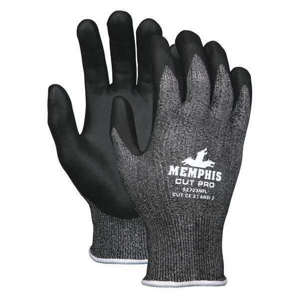 Mcr Safety Cut Resistant Coated Gloves, A2 Cut Level, Foam Nitrile, XL, 1 PR 92723NFXL