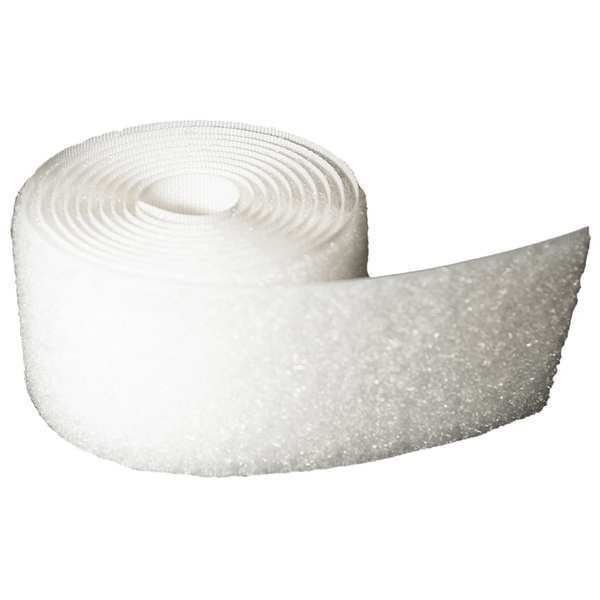 Velcro Brand Reclosable Fastener, No Adhesive, 150 ft, 1 in Wd, White 199707