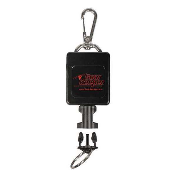 Gear Keeper Flashlight Retractor, 32 in. L, SS, Snap RT3-4493