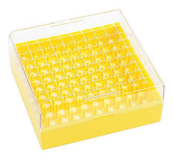 Wheaton Freezer Box, Yellow, PK10 W651704-Y