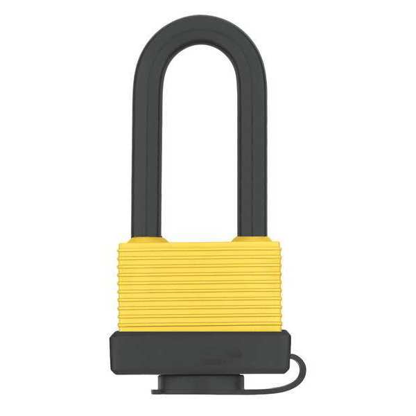 Zoro Select Padlock, Keyed Alike, Standard Shackle, Rectangular Aluminum Body, Steel Shackle, 7/8 in W 48JR01