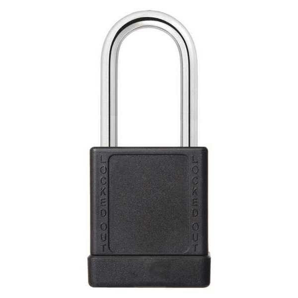 Zoro Select Lockout Padlock, KA, Black, 2"H, PK6 48JT16