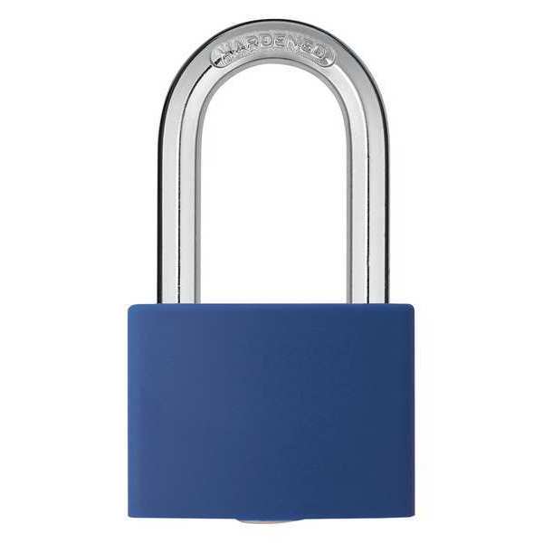 Zoro Select Lockout Padlock, KA, Blue, 2"H 48JR38