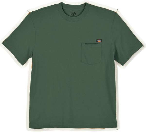 Dickies Short Sleeve T-Shirt, Cotton, Hntr Grn, L WS450GH L