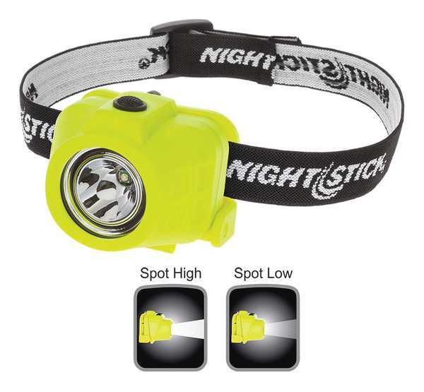 Nightstick Intrinsically Safe Headlamp, LED, Lumens: 90/50 XPP-5450G