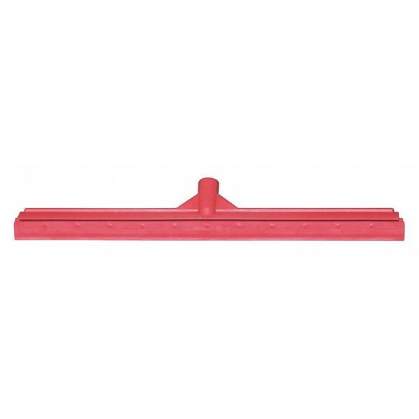 Tough Guy Floor Squeegee, Straight, Red, 23-39/64" W 48LZ65