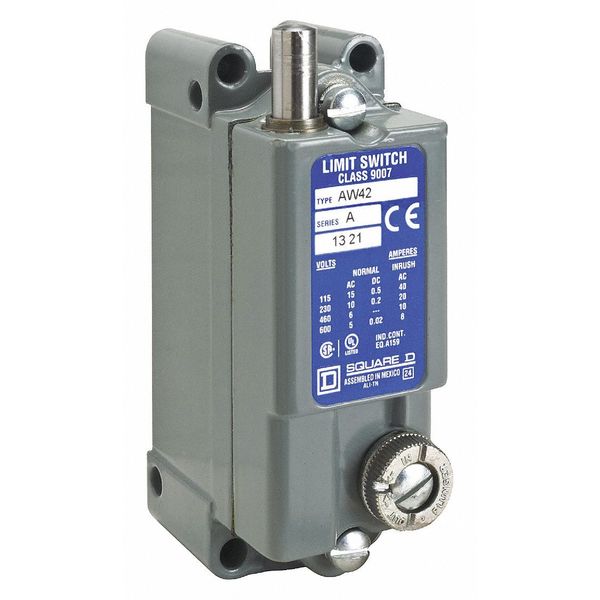 Telemecanique Sensors Limit Switch, NC-NO SPDT-DB; Form Z, 15A @ 600V AC 9007AW42