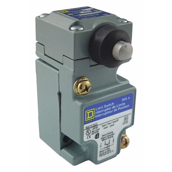 Telemecanique Sensors Limit Switch, NC-NO; Form Z, 10A @ 600V AC 9007C52G