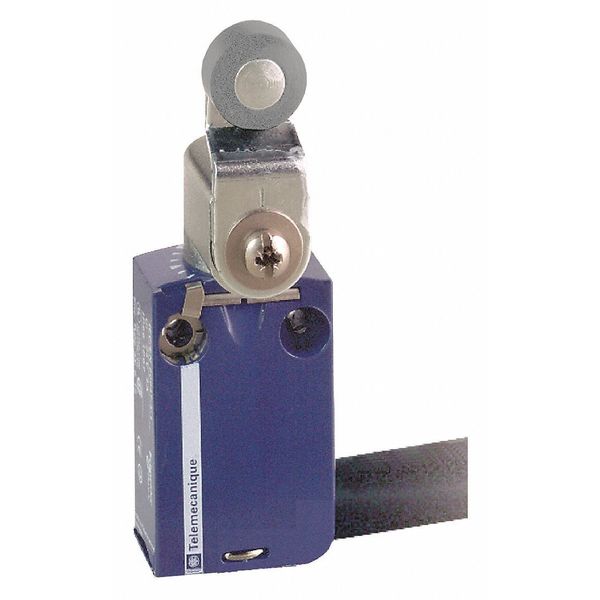 Telemecanique Sensors Limit Switch, Roller Lever, Rotary, 1NC/1NO, 6A @ 240V AC, Actuator Location: Side XCMD2116L1