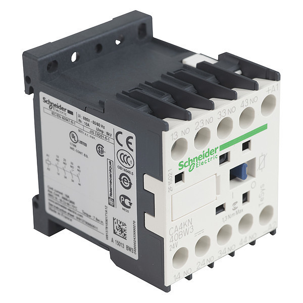 Schneider Electric Control Relay 600Vac 10Amp Iec +Options CA4KN40BW3