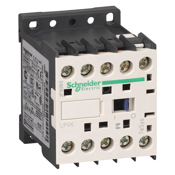 Schneider Electric IEC Magnetic Contactor, 3 Poles, 24 V DC, 12 A, Reversing: No LP4K1201BW3
