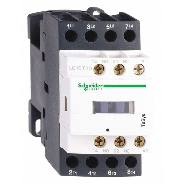Schneider Electric IEC Magnetic Contactor, 4 Poles, 120 V AC, 12 A, Reversing: No LC1D128G7