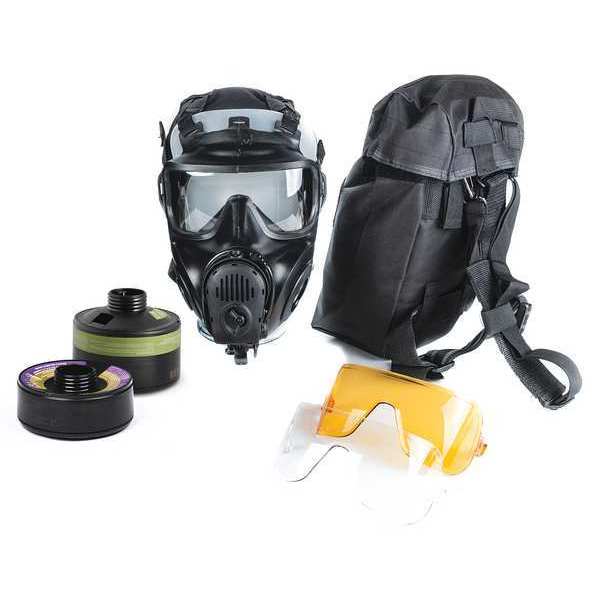 Avon Protection Full Face Respirator Kit, Butyl Rubber, L 72601-228