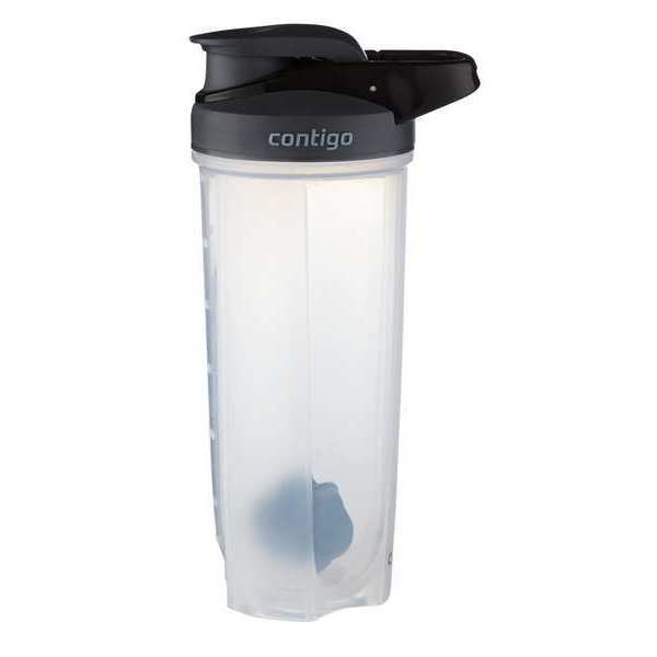 Contigo Water Bottle, 28 oz., Black, Plastic 2076890
