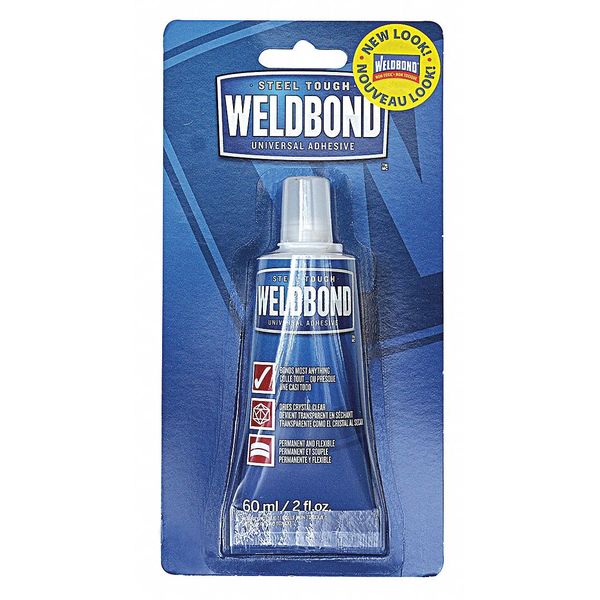 Weldbond Glue, White, 6 to 12 hr Full Cure, 5.4 oz, Bottle 058951500988