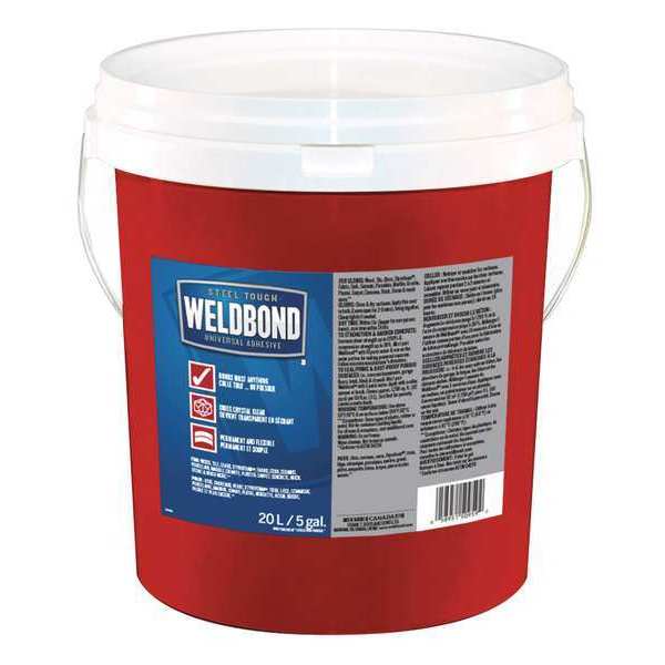 Weldbond Epoxy Adhesive, White, 6 to 12 hr Full Cure, 5 gal, Pail 058951509592