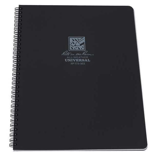 Rite In The Rain Maxi Notebook, 42 Sheets, Black Cover 773-MX