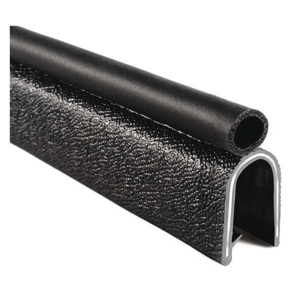 Trim-Lok Trim Seal, EPDM, 100 ft Length, 1.437" Overall Width, Style: Trim with a Side Bulb 42000SB3X1/2C-100