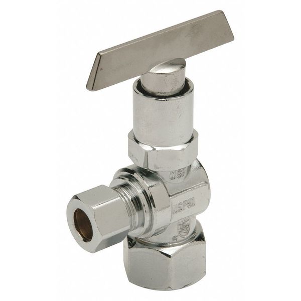 Angled Supply Stop Valve in Chrome