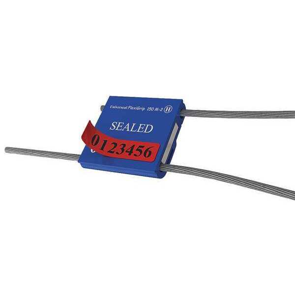 Universeal Cable Seal 12" x 1/16", Aluminum, Blue, Pk50 F150M-2-APEEL BLUE50