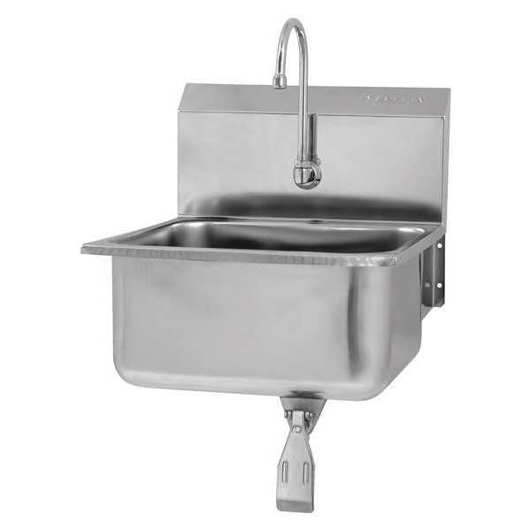 Sani-Lav Hand Sink, 21 in. L, Single Knee Pedal 5251-0.5