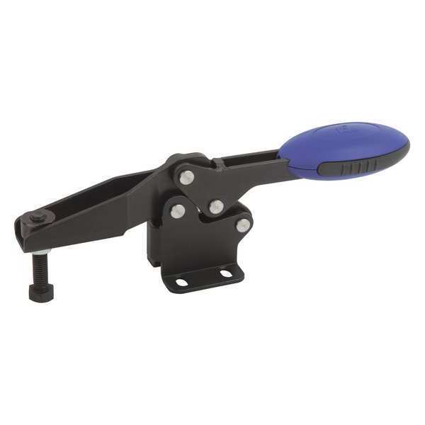 Kipp Toggle Clamp Horizontal, Foot Horiz. F1=400, Clamping Spindle M04X16, Steel, Blue K0660.004001