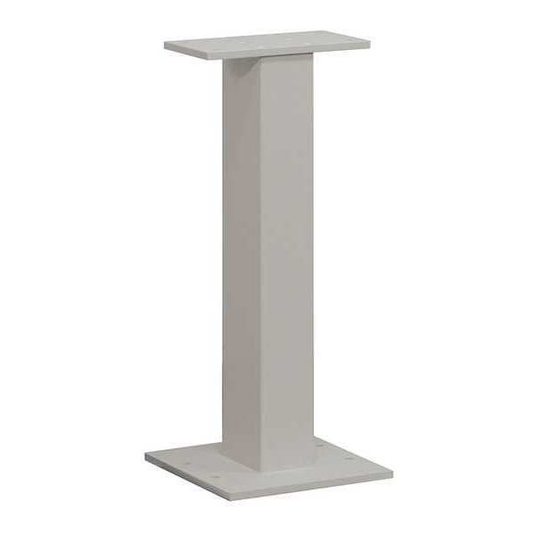 Salsbury Industries Standard Pedestal, Gray, Powder Coated, Bolt, 1, 2 3395GRY