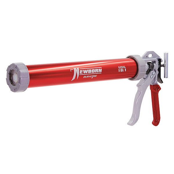 Newborn Caulk Gun, Red, Aluminum, 24 oz 620-AL-RED