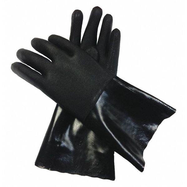 Condor 13-3/4" Chemical Resistant Gloves, PVC, L, 1 PR 48UN77