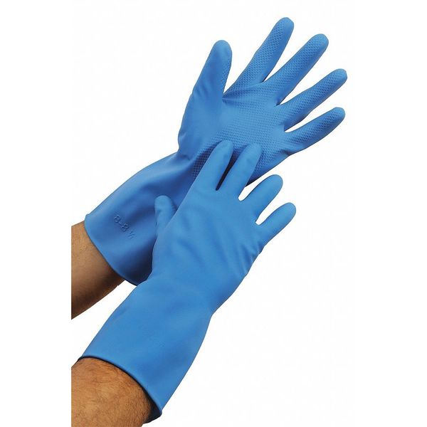Condor 12" Chemical Resistant Gloves, Natural Rubber Latex, 2XL, 1 PR 48UP40