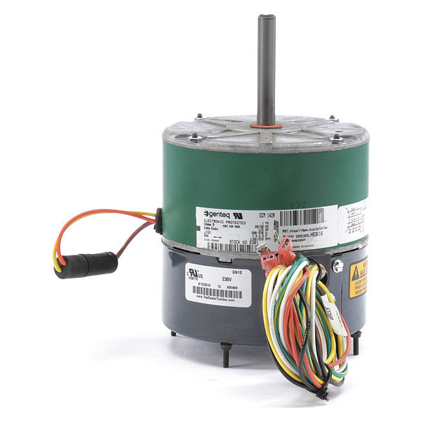 Genteq Condenser Fan Motor, 1/5 HP, ECM, 208-230V 6301