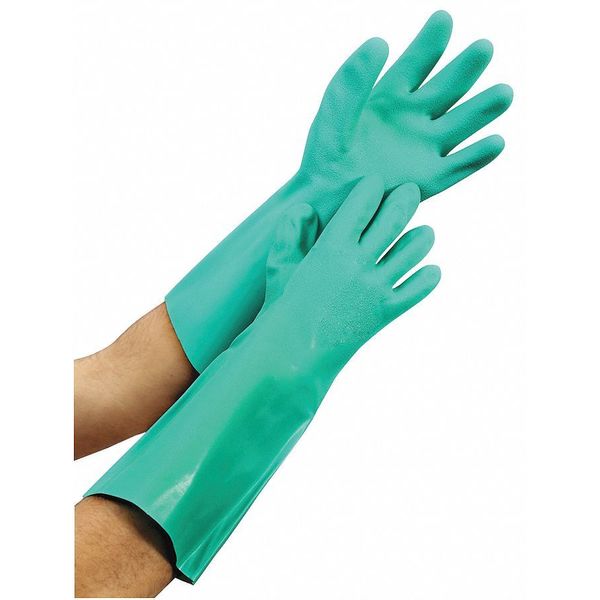 Condor 13" Chemical Resistant Gloves, Nitrile, 7, 1 PR 53CJ88