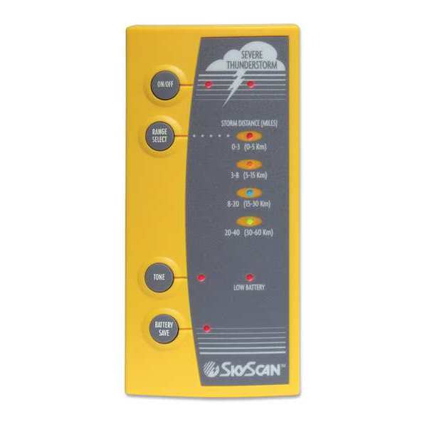 Skyscan Lightning Detector, 3 in. W, 1 lb. P5-3