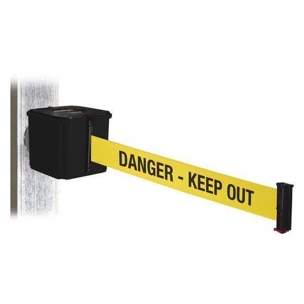 Retracta-Belt Belt Barrier, Blk, Magnet, 25 ft. Belt L WH412SB25-DKO-MM