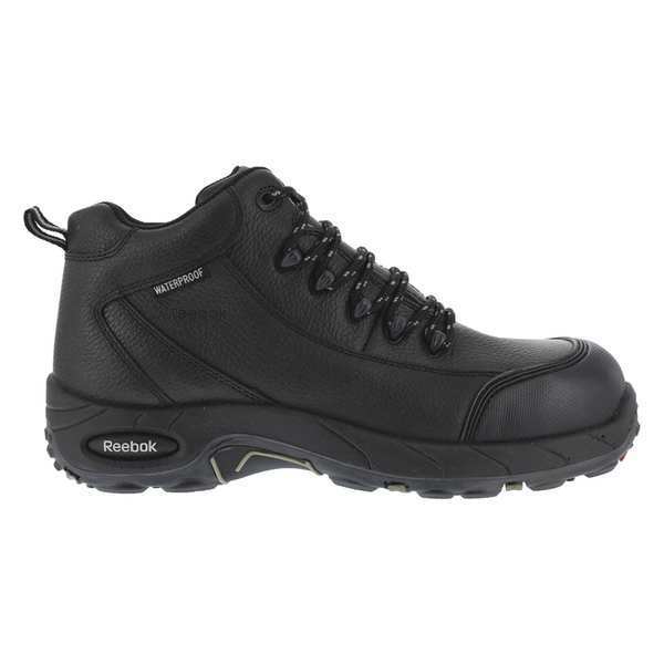 Reebok Work Boots, 11-1/2 Sz, Blk, 4 in. H, Mens, PR RB4555