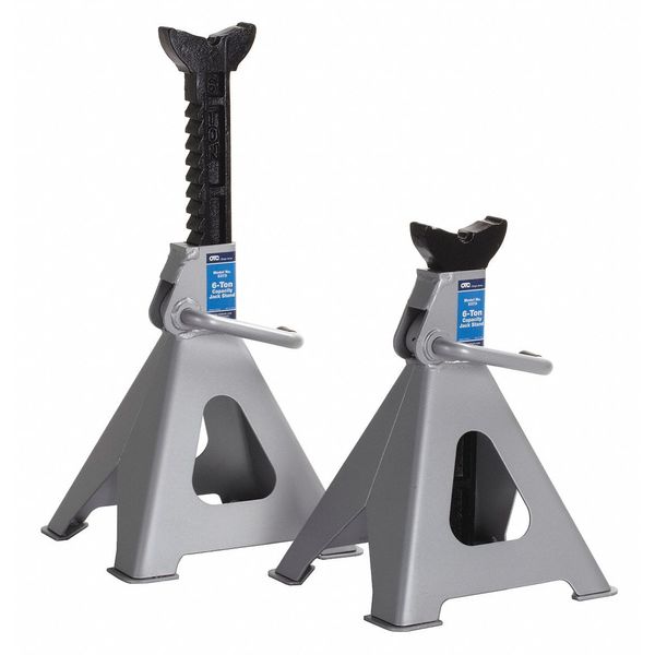 Otc Jack Stands, Steel, Self Locking, 6 tons 5373