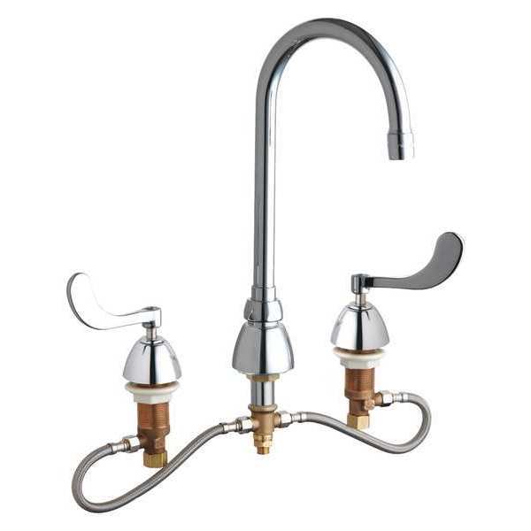 Chicago Faucet Manual, 6" to 26" Mount, Commercial Concealed Kitchen Sink Faucet 786-HGN2AE29-317AB