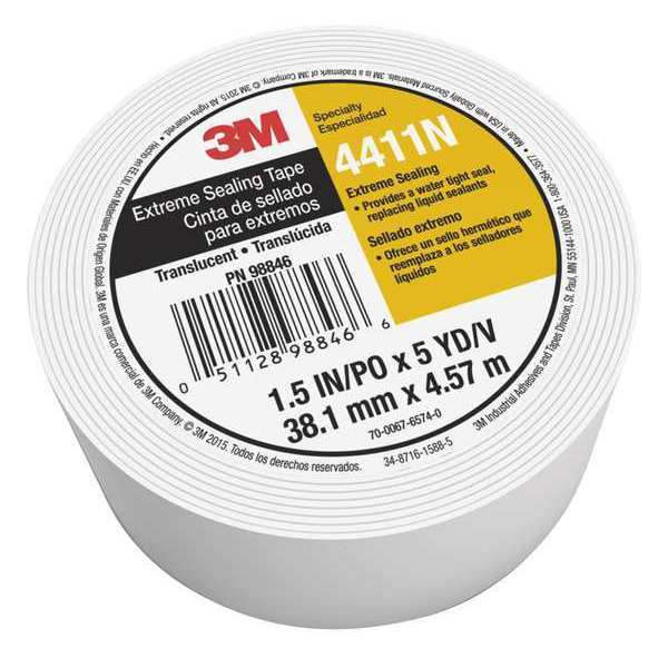 3M Packaging Tape, 5 yd. L x 1-1/2 in. W 4411N