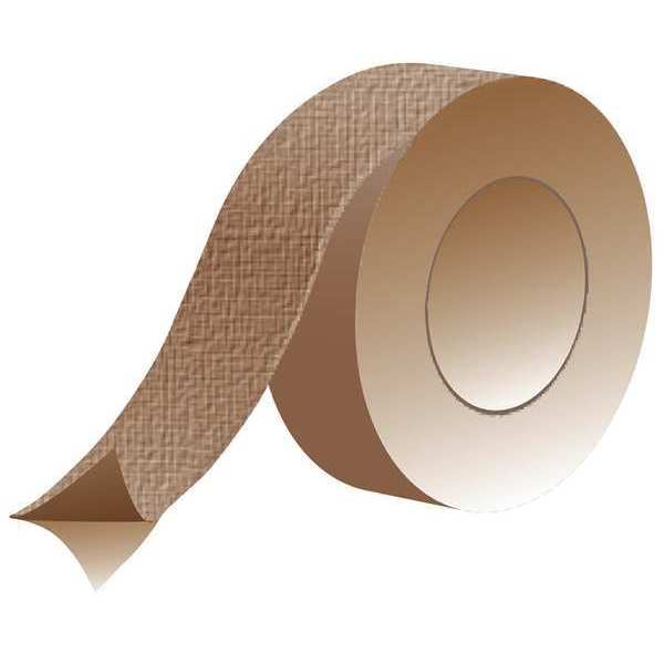 Zoro Select Fiberglass Fabric, 108 ft L, 1 in W, 0.005 in Thick, Silicone Adhesive Backing, Copper 402V-100ULS-0136